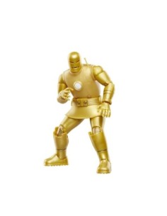 Figura hasbro marvel legends series iron man model 01  gold