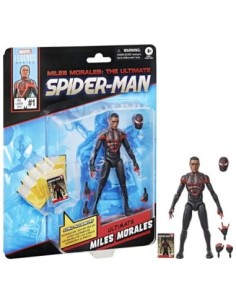 Figura hasbro marvel legends miles morales the ultimate spider  man mini comics ultimate miles