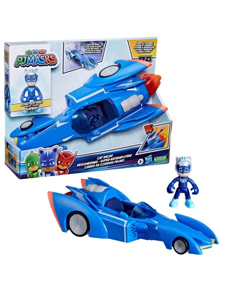 Figura hasbro gatomovil pj masks power heroes  súper gato  móvil