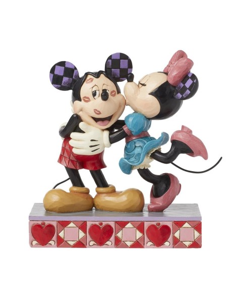Figura enesco disney mickey y minnie love