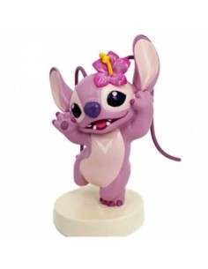 Figura enesco disney lilo y stitch  angel con flor
