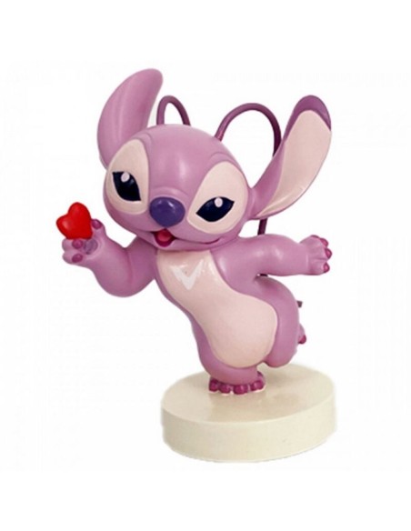 Figura enesco disney lilo y stitch  angel con corazon