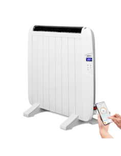 Yoevu radiador eléctrico bajo consumo 8 elementos 1200w de pared o pie blanco
