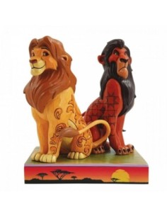 Figura enesco disney el rey leon simba y scar