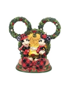 Figura diorama enesco disney mickey y minnie