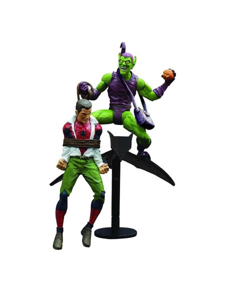 Figura diamond select toys marvel classic the amazing spider  man re  run green gobling vs spider
