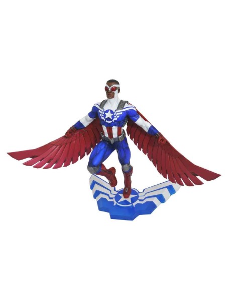 Figura diamond collection marvel falcon y the winter soldier sam wilson capitan america figura 25 cm