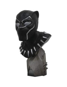 Figura diamond collection marvel comics busto black panther 1  2 escala