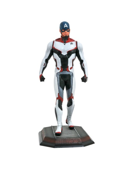 Figura diamond collection marvel avengers capitan america traje equipo pvc diorama 23 cm movie galle