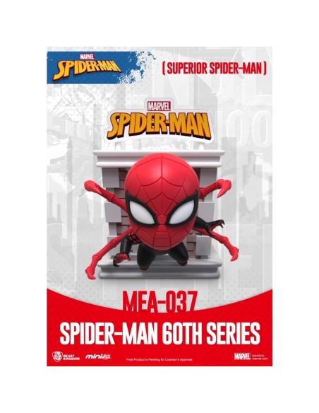 Figura beast kingdom mini egg attack marvel spider  man superior spider  man serie 60 aniversario
