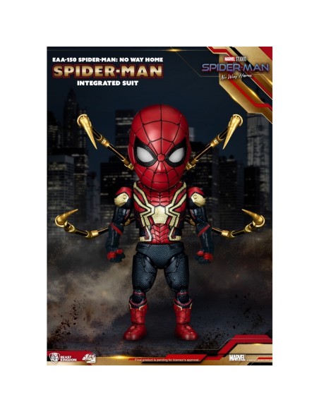 Figura beast kingdom egg attack marvel spider  man no way home traje integrado