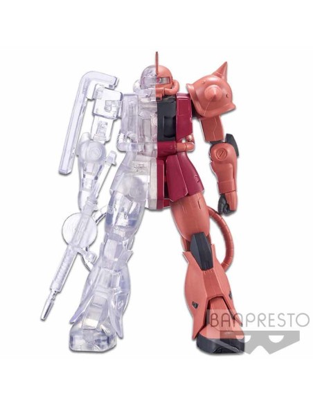 Figura banpresto zaku char's custom mobile suit gundam internal structure ver a