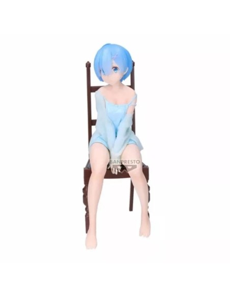 Figura banpresto re zero starting life in another world relax time rem another color ver  20cm