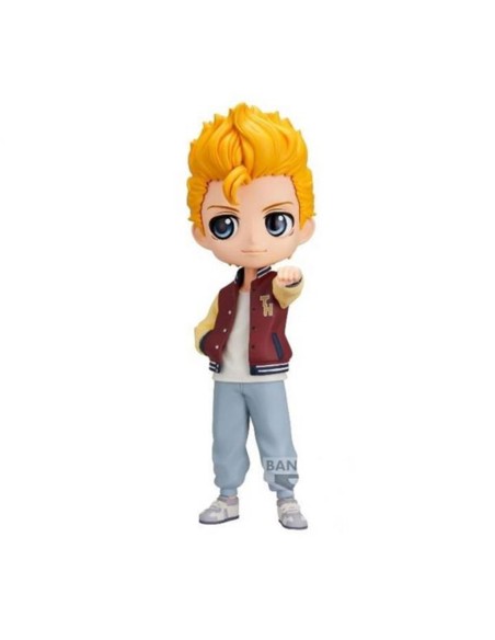 Figura banpresto q posket tokyo revengers takemichi hanagaki  plain clothes ver a 14cm