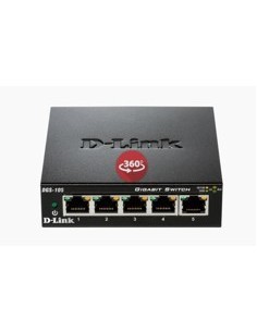 Switch d  link 5 ptos 10  100  1000 gigabyte metal
