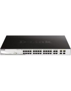 Switch d  link 28 puertos gestionable 24 10  100  1000 poe layer2 smartiii