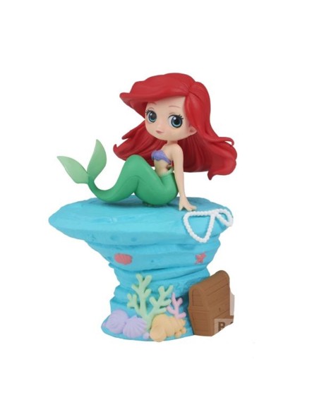 Figura banpresto q posket disney stories la sirenita ariel mermaid style ver a 9cm