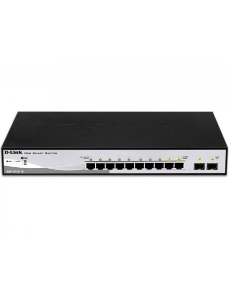Switch d  link 10 puertos gestionable 8 gigabit ethernet 10  100  100 2 sfp layer2 smartiii