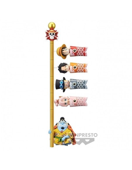 Figura banpresto one piece world collectable figure  carp streamer  6cm 1 unidad aleatoria