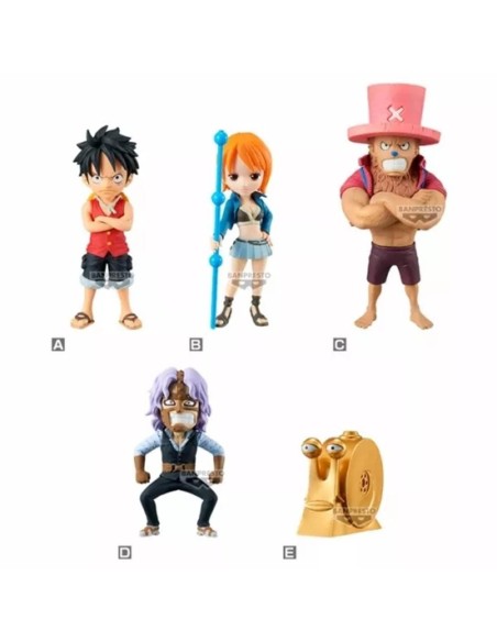 Figura banpresto one piece world collectable enies lobby 1 unidad aleatoria