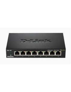 Switch 8 ptos 10  100  1000 dgs  108 d  link metal