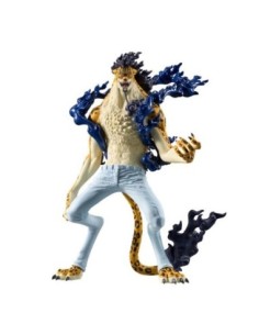 Figura banpresto one piece king of artist rob lucci awakening ver  19cm