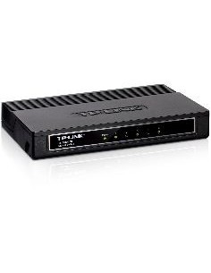 Switch 5 puertos 10  100  1000 tp  link negro