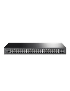 Switch 48 puertos tp  link 10  100  1000 rack 19 pulgadas 1u 4sfp gestion l2
