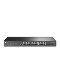 Switch 24 puertos tp  link 10  100  1000  4 sfp 10g  1 puerto para consola