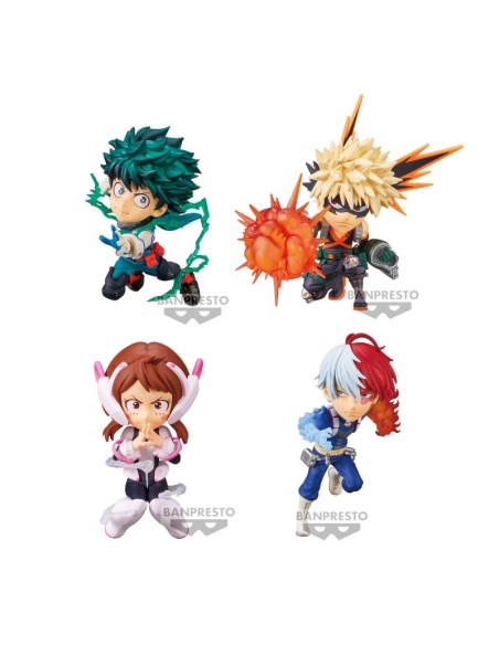 Figura banpresto my hero academia world collectable 1 unidad aleatoria