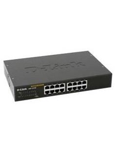 Switch 16port 10  100  1000 gibabit metal copper desktop switch d  link