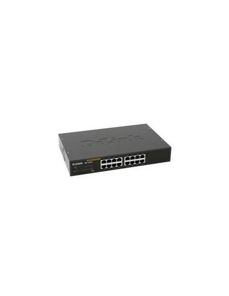 Switch 16port 10  100  1000 gibabit metal copper desktop switch d  link