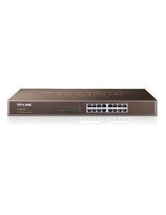 Switch 16 puertos 10  100  1000 rack 19 pulgadas tp  link
