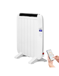 Yoevu  radiador eléctrico bajo consumo  4 elementos  900 w  temporizador  programable  mando a