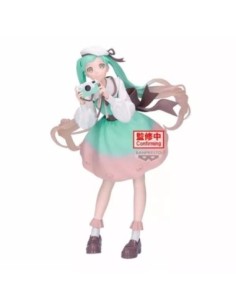 Figura banpresto hatsune miku holiday memories camera 20cm