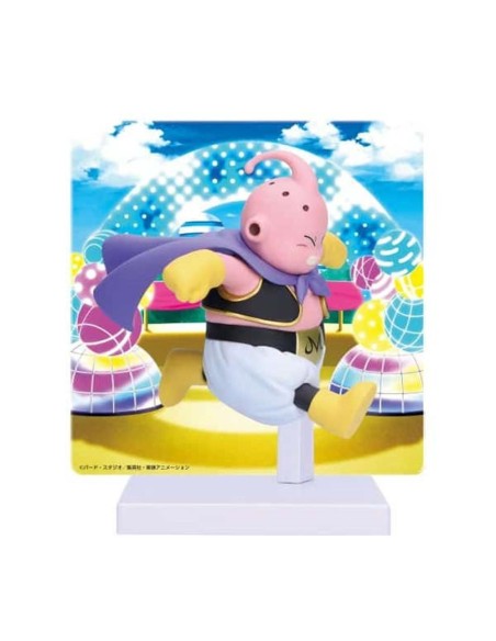 Figura banpresto dragon ball daima majin buu con panel 8cm