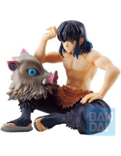 Figura bandai ichibansho demon slayer kimetsu no yaiba inosuke hashibira 10 cm exclusiva