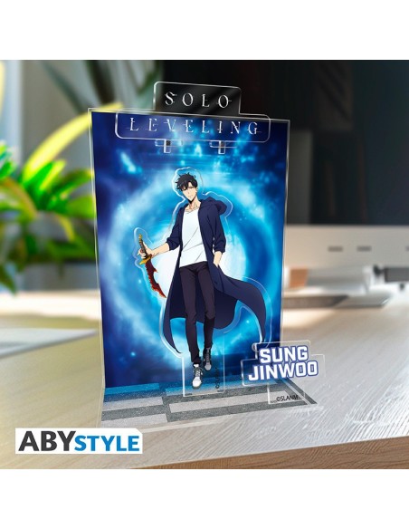 Figura acrílica solo leveling diorama jinwoo portal