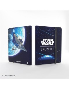 Star wars unlimited 18 pocket album card back blue