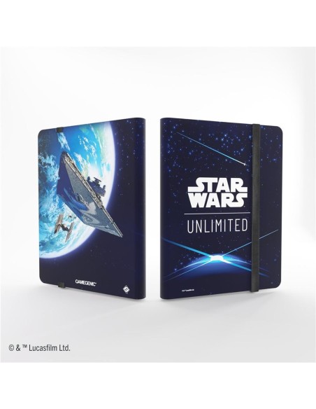 Star wars unlimited 18 pocket album card back blue
