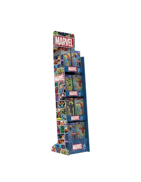Expositor hasbro marvel retro 48 unidades 5 modelos