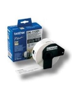 Etiquetas papel precortada brother dk11201 29 x 90 mm 400  e ql  500a ql  500bw ql  560 ql  570
