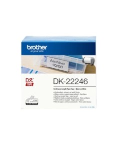 Etiquetas cinta continua brother dk  22246 papel blanco