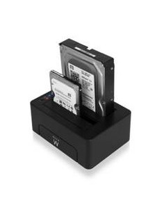 Estacion de acoplamiento ewent para unidad de disco duro y de estado solido sata 2 5 pulgadas y 3 5