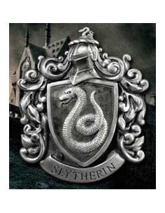 Escudo de pared the noble collection harry potter casa slytherin resina 20 x 28 cm