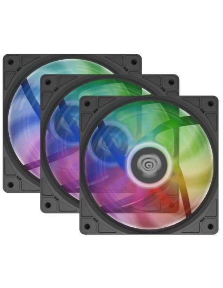 Ventilador caja gaming genesis oxal 120 argb negro 3 x 120mm