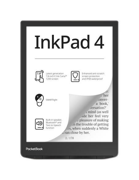 Ebook pocketbook inkpad 4 7 8 pulgadas 32gb stardust silver