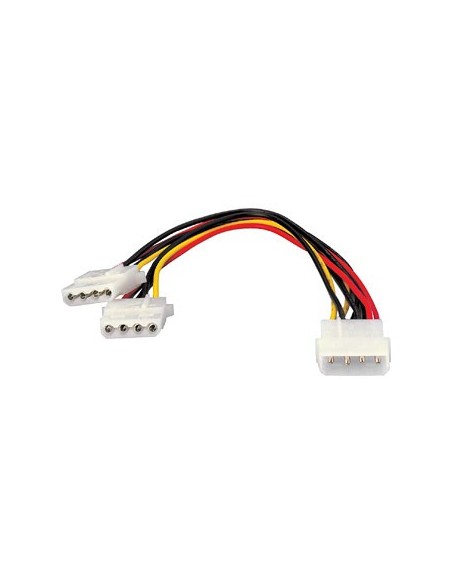 Duplicador cable de alimentacion atx equip conector molex 5 25 x2