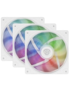 Ventilador caja gaming genesis oxal 120 argb blanco 3 x 120mm