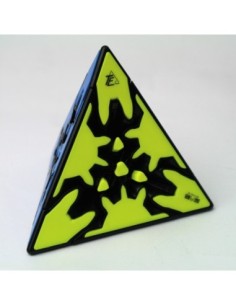Cubo de rubik qiyi gear pyraminx borde negros